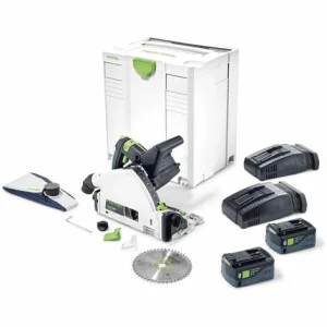 Festool TSC 55 Li 5,2 REBI-Plus/XL-SCA Akku Tauchsäge 36V ( 2x18V) ( 575689 ) 160 Mm Brushless+ 2x Akku 5,2Ah + 2x Ladegerät + Systainer 9