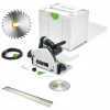 Festool Tauchsäge TS 55 FEBQ-Plus + FS1400 + Sägeblatt 160×1,8×20 W28 Wood 19
